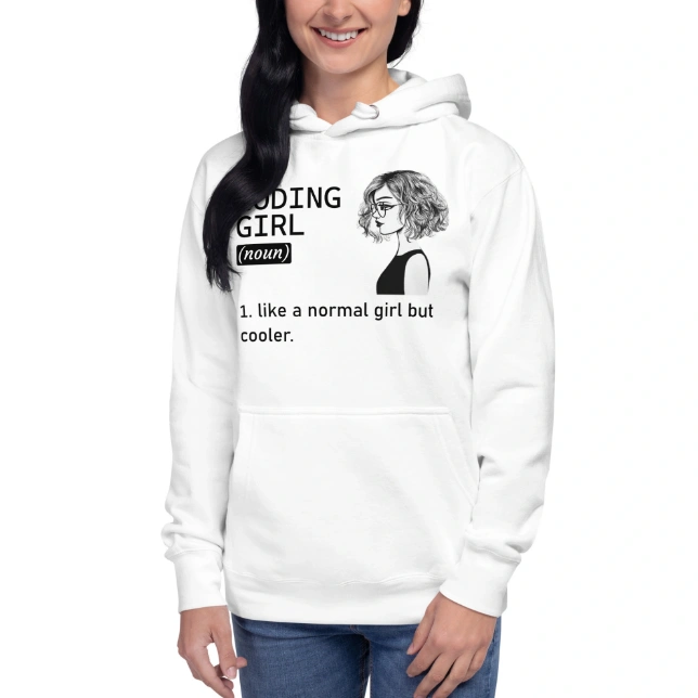 Picture of Cool Coding Girl Hoodie