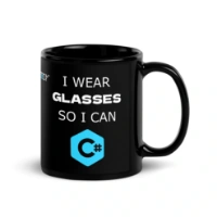 Picture of I Wear Glasses So I Can C# Coffee Mug