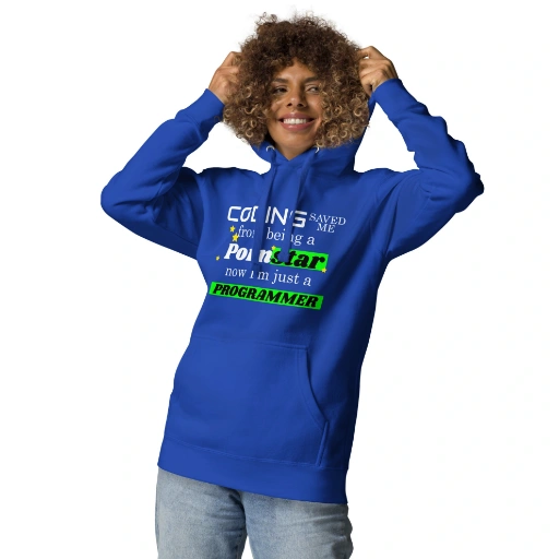 Picture of Coding Saved Me From Being A Pornstar Hoodie