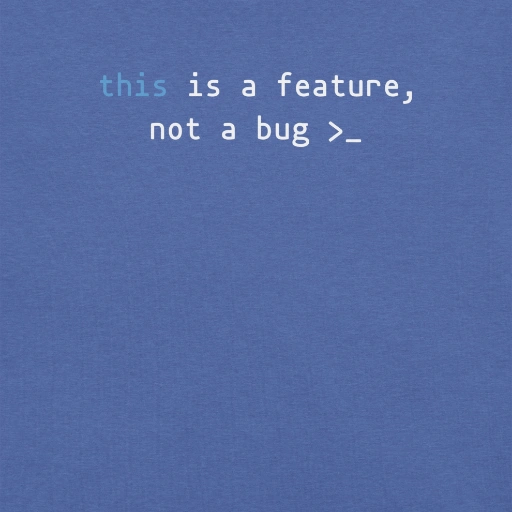 Picture of Javascript This Is A Feature Shirt