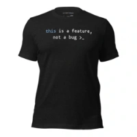 Picture of Javascript This Is A Feature Shirt