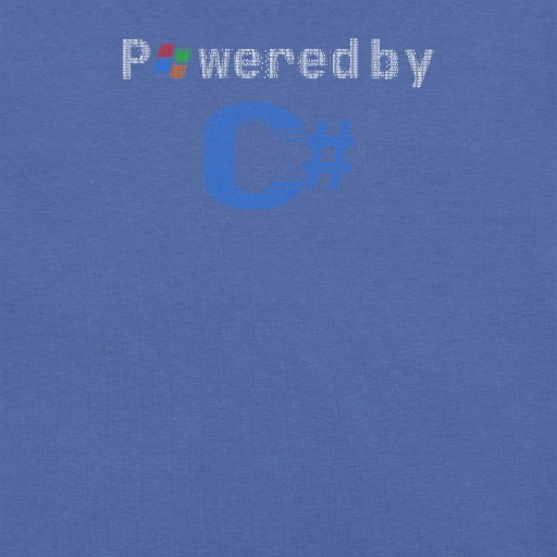 Picture of Powered By C-Sharp Shirt