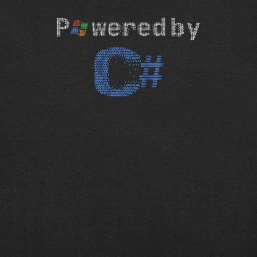 Picture of Powered By C-Sharp Shirt