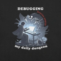 Picture of Debugging My Daily Dungeon Shirt