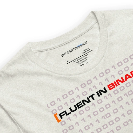 Picture of Fluent In Binary Shirt