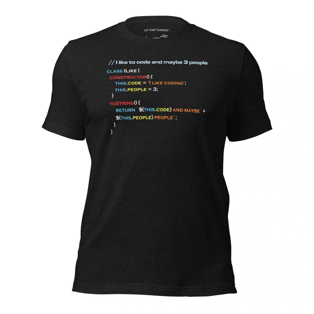 Picture of I Like To Code And Maybe Three People Tee