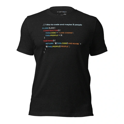 Picture of I Like To Code And Maybe Three People Tee