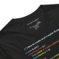 Picture of I Like To Code And Maybe Three People Tee
