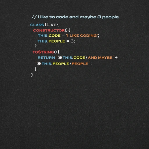 Picture of I Like To Code And Maybe Three People Tee