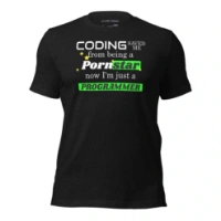 Picture of Coding Saved Me From Being A Pornstar T-shirt