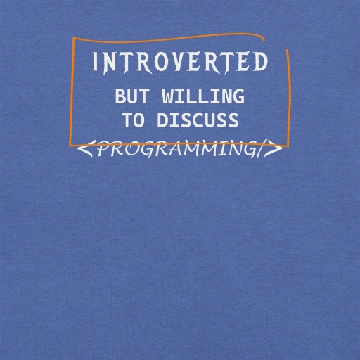 Picture of Introverted But Willing To Discuss Programming Shirt