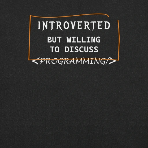 Picture of Introverted But Willing To Discuss Programming Shirt