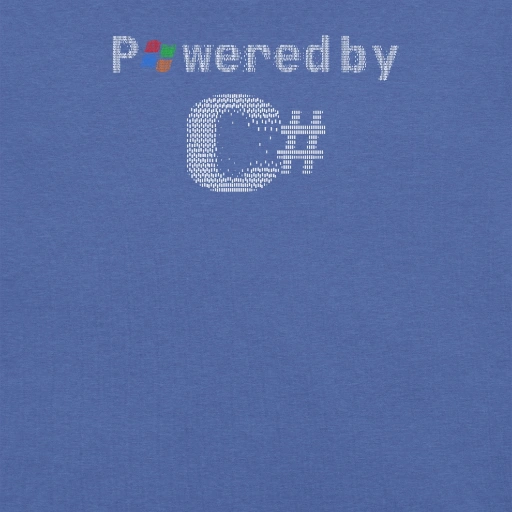 Picture of Powered By C-Sharp Shirt