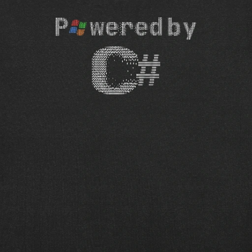 Picture of Powered By C-Sharp Shirt