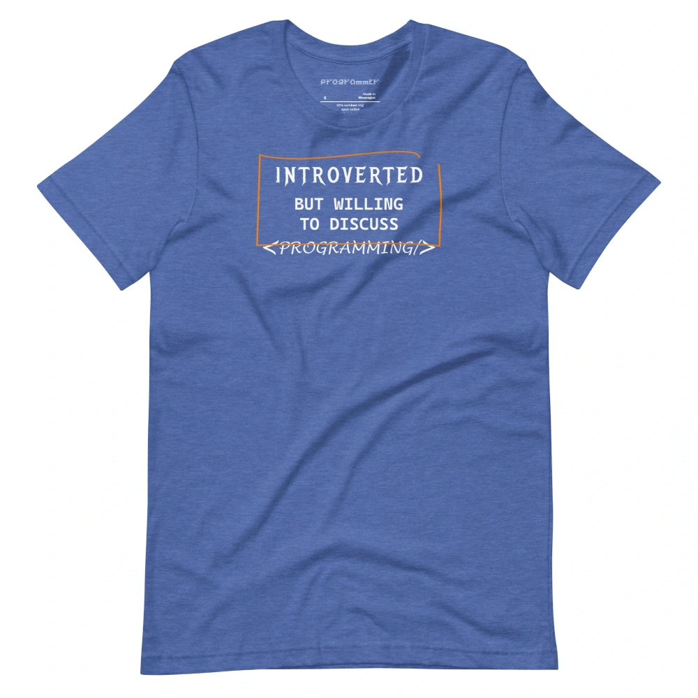 Picture of Introverted But Willing To Discuss Programming Shirt