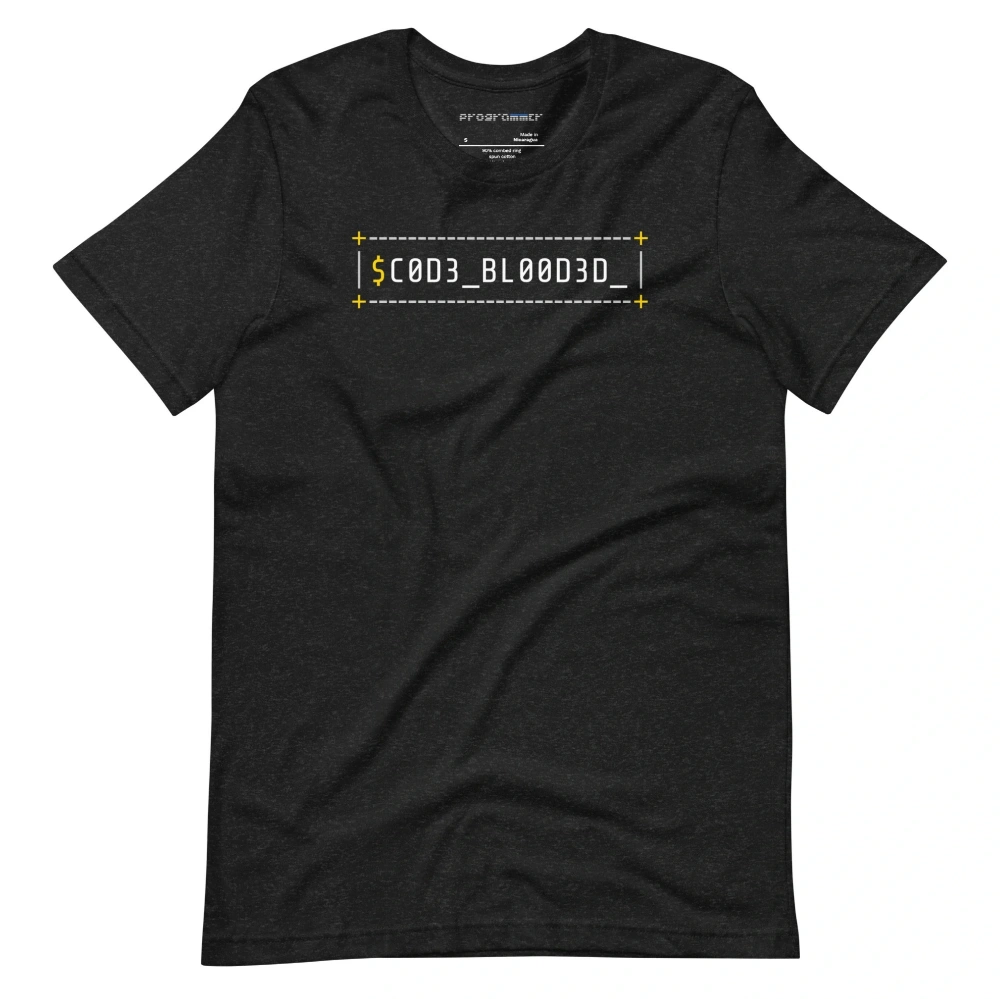 Picture of Code Blooded ASCII Terminal T-Shirt Shirt