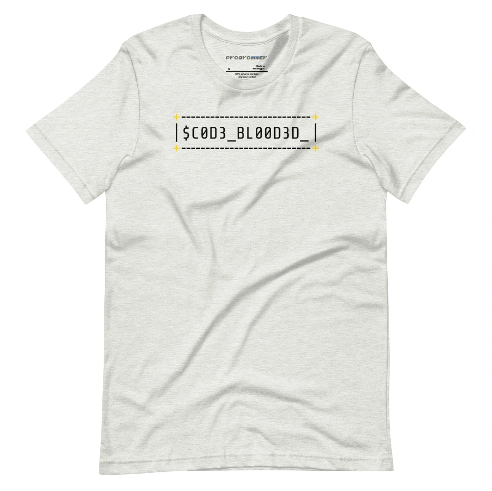 Picture of Code Blooded ASCII Terminal T-Shirt Shirt