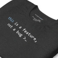 Picture of Javascript This Is A Feature Shirt