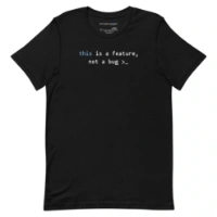 Picture of Javascript This Is A Feature Shirt