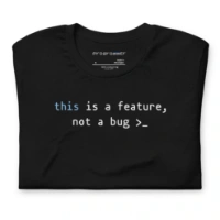 Picture of Javascript This Is A Feature Shirt