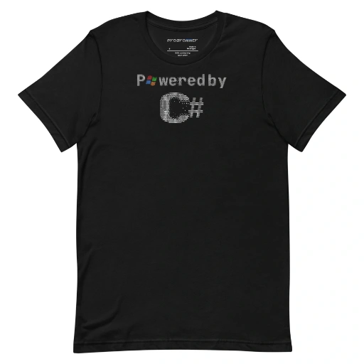 Picture of Powered By C-Sharp Shirt