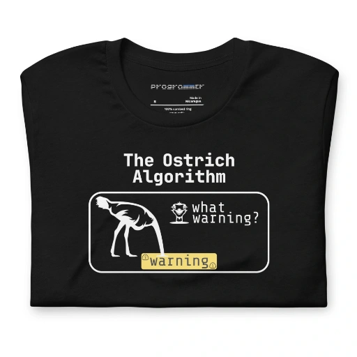 Picture of The Ostrich Algorithm Shirt