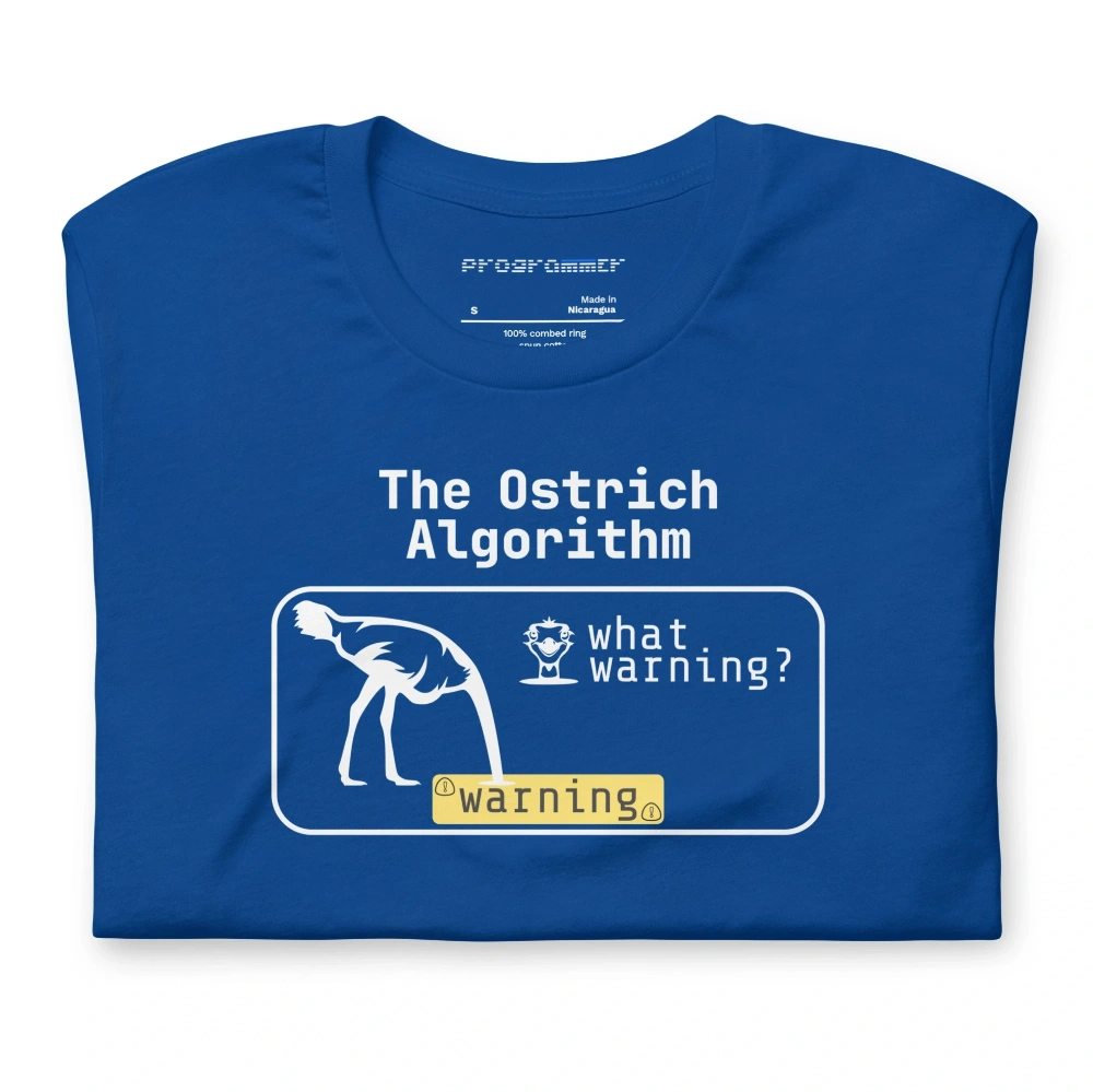 Picture of The Ostrich Algorithm Shirt