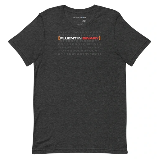 Picture of Fluent In Binary Shirt