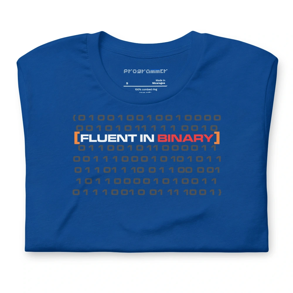 Picture of Fluent In Binary Shirt