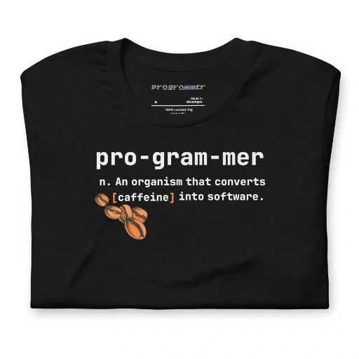 Picture of CONVERT CAFFEINE INTO SOFTWARE SHIRT