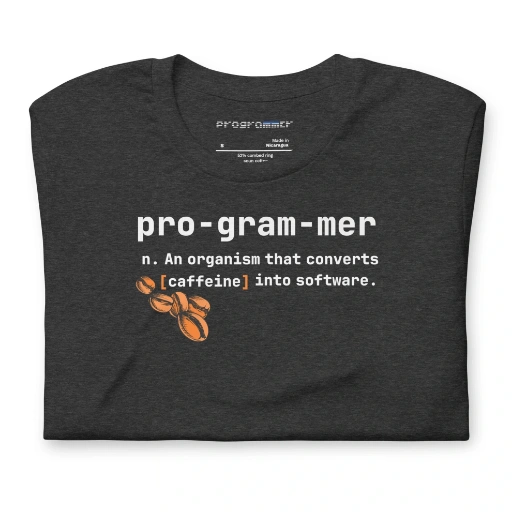 Picture of CONVERT CAFFEINE INTO SOFTWARE SHIRT