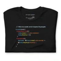 Picture of I Like To Code And Maybe Three People Tee