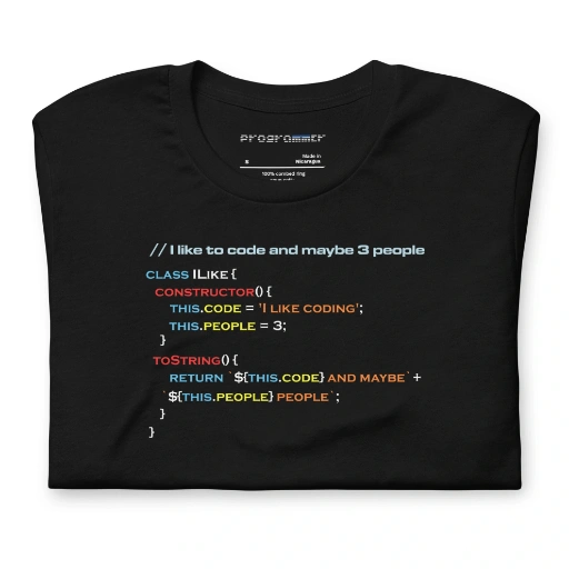 Picture of I Like To Code And Maybe Three People Tee