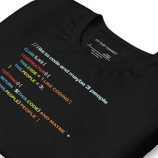 Picture of I Like To Code And Maybe Three People Tee