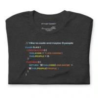 Picture of I Like To Code And Maybe Three People Tee