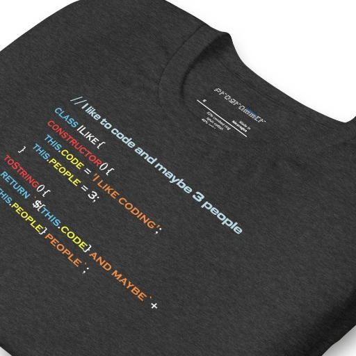 Picture of I Like To Code And Maybe Three People Tee