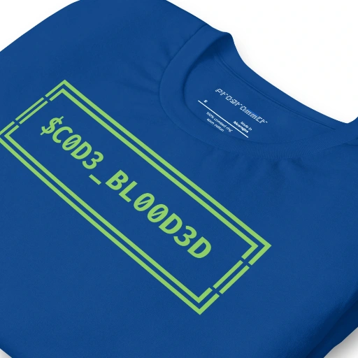 Picture of Code Blooded ASCII Terminal T-Shirt Shirt