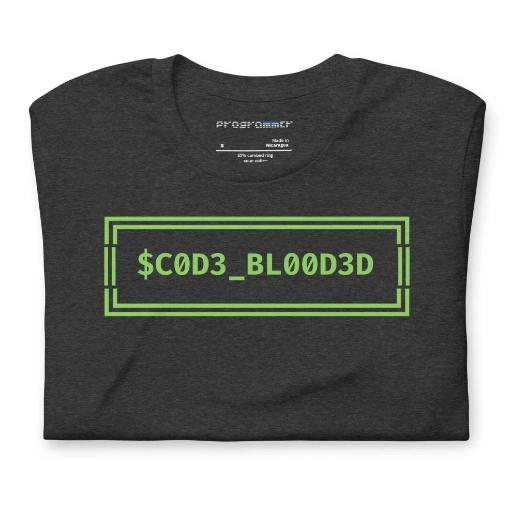 Picture of Code Blooded ASCII Terminal T-Shirt Shirt