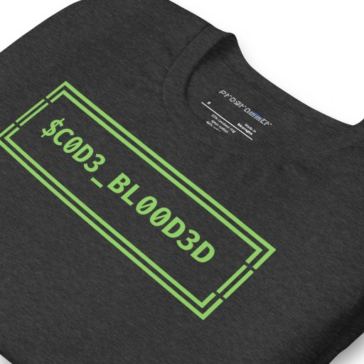 Picture of Code Blooded ASCII Terminal T-Shirt Shirt