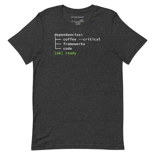 Picture of Coffee Critical Dependency Shirt