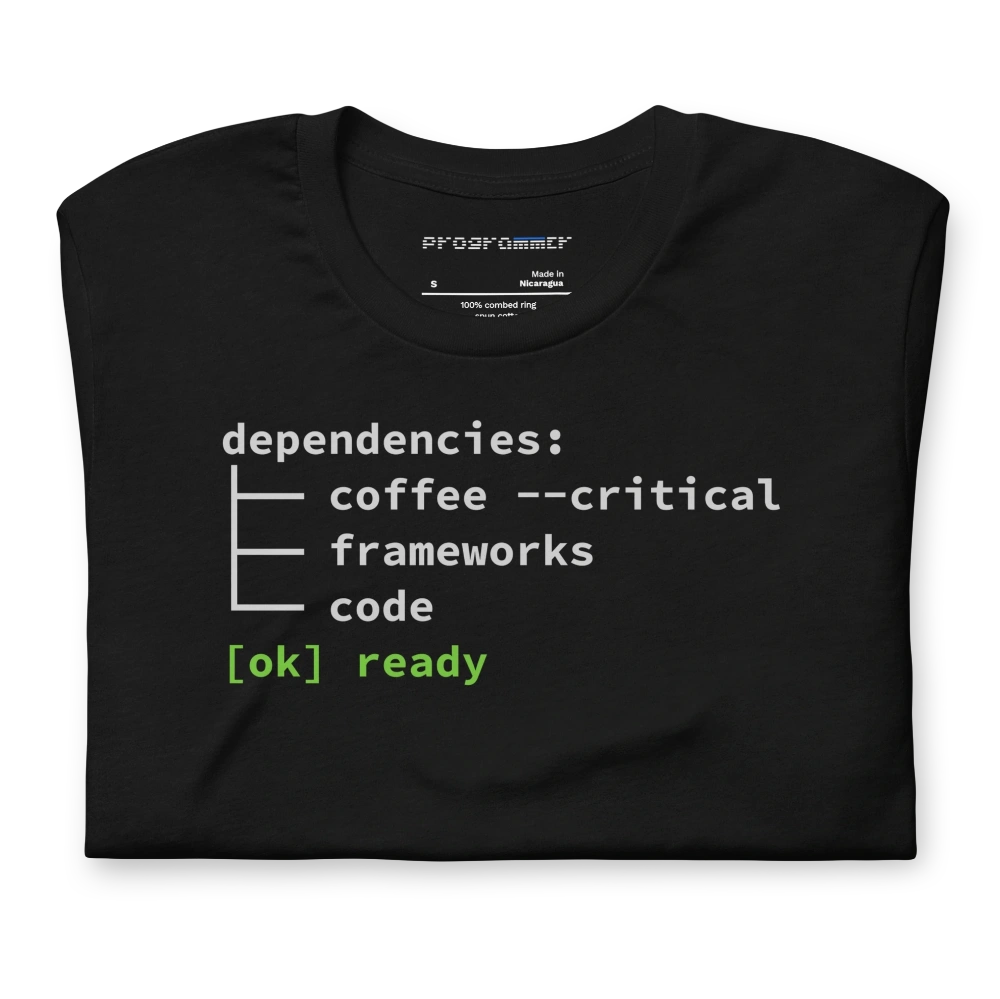 Picture of Coffee Critical Dependency Shirt