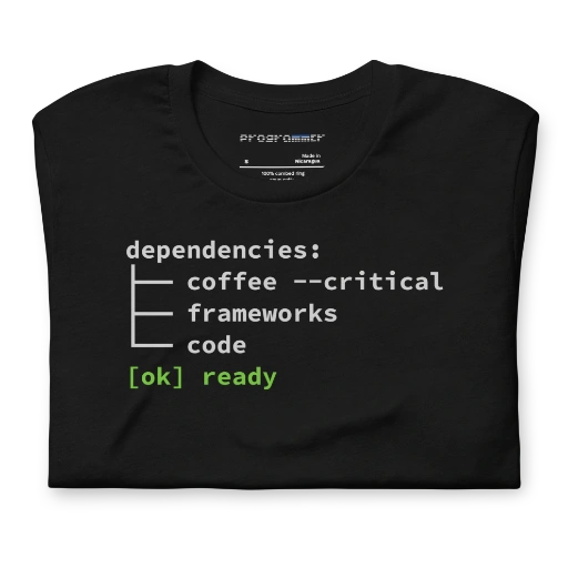 Picture of Coffee Critical Dependency Shirt