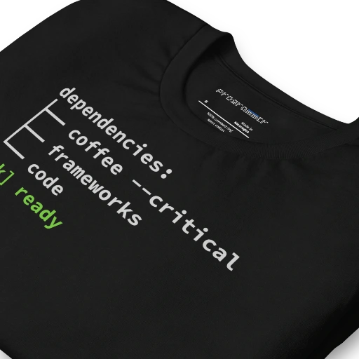 Picture of Coffee Critical Dependency Shirt