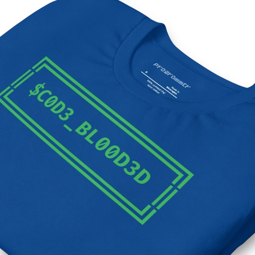 Picture of Code Blooded ASCII Terminal T-Shirt Shirt